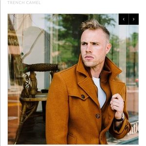 L&C The Ellis Peak Quilted Short Trench Camel